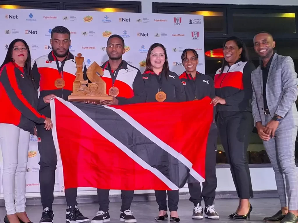 Trinidad & Tobago flash trophy at CARICOM Chess in Guyan